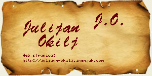 Julijan Okilj vizit kartica